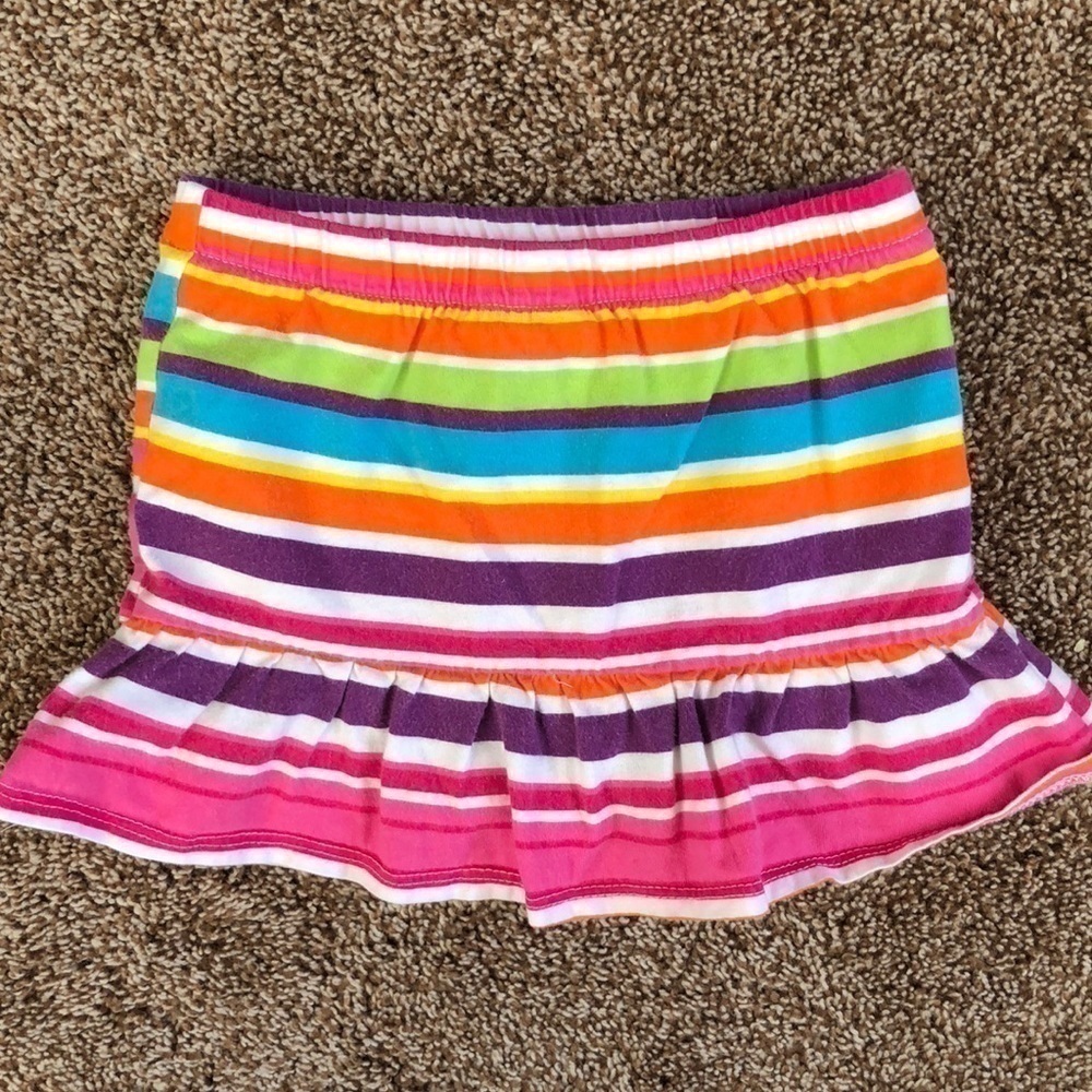 𝅺1989 Place Multi Color Striped Skirt/Skort Toddler 3T